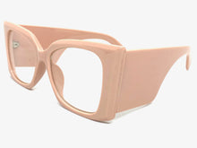 Oversized Exaggerated Retro Cat Eye Style Clear Lens EYEGLASSES Super Thick Pink Optical Frame - RX Capable 6107