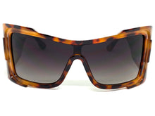 Oversized Classic Modern Retro Wrap Shield Style SUNGLASSES Huge Super Thick Tortoise Frame 80636