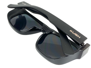 Classic Biker Gangster Hardcore KUSH SUNGLASSES Square Black Frame 80704