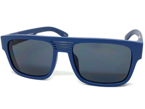 Classic Biker Hardcore SUNGLASSES Square Blue Frame 80704