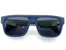 Classic Biker Hardcore SUNGLASSES Square Blue Frame 80704