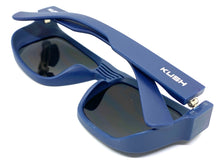 Classic Biker Hardcore SUNGLASSES Square Blue Frame 80704