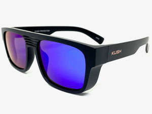 Classic Biker Gangster Hardcore KUSH SUNGLASSES Square Black Frame 80705