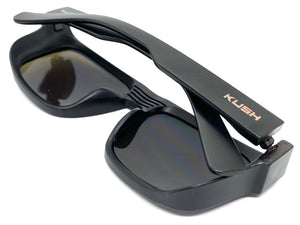 Classic Biker Gangster Hardcore KUSH SUNGLASSES Square Black Frame 80705