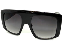 Oversized Classic Vintage Rerto Style SUNGLASSES Large Black Frame 1076