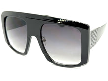 Oversized Classic Vintage Rerto Style SUNGLASSES Large Black Frame 1076