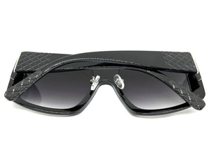 Oversized Classic Vintage Rerto Style SUNGLASSES Large Black Frame 1076