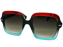 Oversized Exaggerated Vintage Retro Style SUNGLASSES Large Square Multicolor Frame 6786