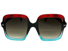 Oversized Exaggerated Vintage Retro Style SUNGLASSES Large Square Multicolor Frame 6786