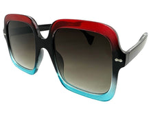 Oversized Exaggerated Vintage Retro Style SUNGLASSES Large Square Multicolor Frame 6786