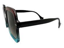 Oversized Exaggerated Vintage Retro Style SUNGLASSES Large Square Multicolor Frame 6786