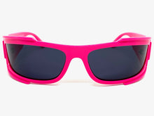 Classic Modern Retro Wrap Around Luxury SUNGLASSES Super Thick Fuchsia Frame 80637