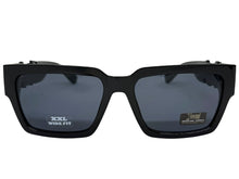 OVERSIZED Classic Hardcore Biker Gangster Style LOCS SUNGLASSES XXL Black Frame - Dark Lens 91255
