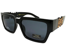 OVERSIZED Classic Hardcore Biker Gangster Style LOCS SUNGLASSES XXL Black Frame - Dark Lens 91255