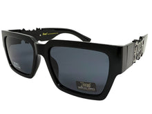 OVERSIZED Classic Hardcore Biker Gangster Style LOCS SUNGLASSES XXL Black Frame - Dark Lens 91255
