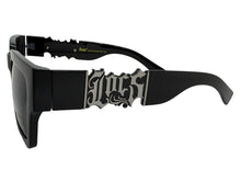 OVERSIZED Classic Hardcore Biker Gangster Style LOCS SUNGLASSES XXL Black Frame - Dark Lens 91255