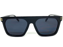 Classic Biker Vintage Retro Hardcore SUNGLASSES Square Black Frame 80783