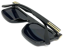 Classic Biker Vintage Retro Hardcore SUNGLASSES Square Black Frame 80783