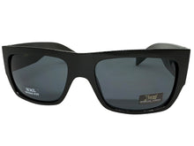 OVERSIZED Classic Hardcore Biker Gangster Style LOCS SUNGLASSES XXL Black Frame - Dark Lens 91318