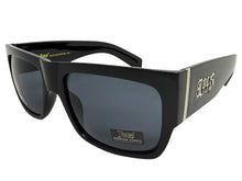 OVERSIZED Classic Hardcore Biker Gangster Style LOCS SUNGLASSES XXL Black Frame - Dark Lens 91318