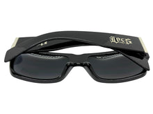 OVERSIZED Classic Hardcore Biker Gangster Style LOCS SUNGLASSES XXL Black Frame - Dark Lens 91318