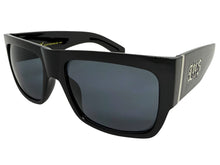 OVERSIZED Classic Hardcore Biker Gangster Style LOCS SUNGLASSES XXL Black Frame - Dark Lens 91318