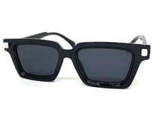 Classic Elegant Vintage Retro Style SUNGLASSES Square Black Frame P0260