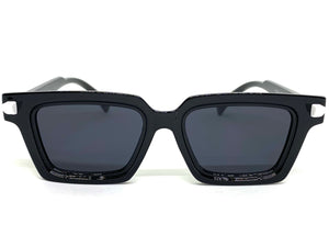 Classic Elegant Vintage Retro Style SUNGLASSES Square Black Frame P0260