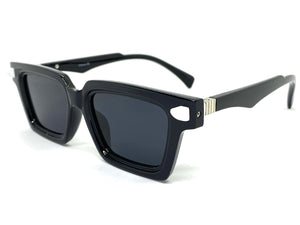 Classic Elegant Vintage Retro Style SUNGLASSES Square Black Frame P0260