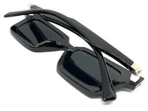 Classic Elegant Vintage Retro Style SUNGLASSES Square Black Frame P0260