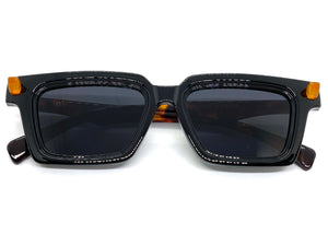 Classic Elegant Vintage Retro Style SUNGLASSES Square Black Frame P0260