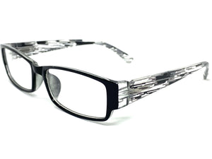 Classy Contemporary Modern Style Clear Lens EYEGLASSES Black Fashion Frame 8079