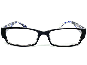 Classy Contemporary Modern Style Clear Lens EYEGLASSES Black Fashion Frame 8079