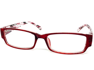 Classy Contemporary Modern Style Clear Lens EYEGLASSES Red Fashion Frame 8079