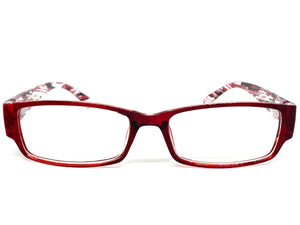 Classy Contemporary Modern Style Clear Lens EYEGLASSES Red Fashion Frame 8079