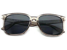 Classic Vintage Retro Style POLARIZED SUNGLASSES Square Gray Frame P0266