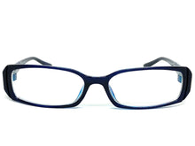 Classy Contemporary Modern Style Clear Lens EYEGLASSES Blue Fashion Frame 4048