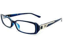 Classy Contemporary Modern Style Clear Lens EYEGLASSES Blue Fashion Frame 4048