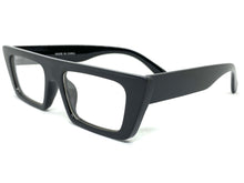 Contemporary Modern Style Clear Lens EYEGLASSES Black Optical Frame - RX Capable 81162