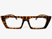 Contemporary Modern Style Clear Lens EYEGLASSES Tortoise Optical Frame - RX Capable 81162