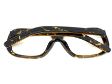 Oversized Classic Vintage Retro Style Clear Lens EYEGLASSES Large Tortoise Frame 1990