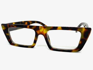 Contemporary Modern Style Clear Lens EYEGLASSES Leopard Optical Frame - RX Capable 81162