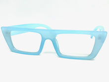 Contemporary Modern Style Clear Lens EYEGLASSES Blue Optical Frame - RX Capable 81162