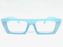 Contemporary Modern Style Clear Lens EYEGLASSES Blue Optical Frame - RX Capable 81162