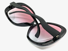 Oversized Vintage Retro Style SUNGLASSES X-Large Huge Round Black Frame 7334