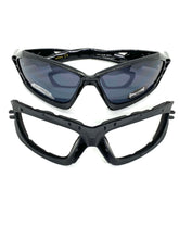 Motorcycle Biker Riding CHOPPERS Padded SUN GLASSES Safety Goggles Dark Lens 8948