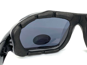 Motorcycle Biker Riding CHOPPERS Padded SUN GLASSES Safety Goggles Dark Lens 8948