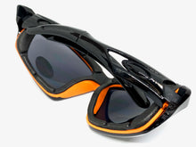 Motorcycle Biker Riding CHOPPERS Padded SUN GLASSES Safety Goggles Dark Lens 8948