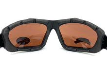 Motorcycle Biker Riding CHOPPERS Padded SUN GLASSES Safety Goggles Brown Lens 8948