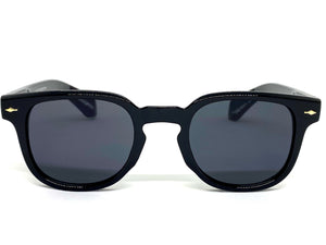 Classic Vintage Retro Style SUNGLASSES Black Frame Dark Lens 80284